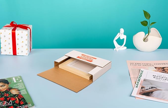 50 Pack 9x6x1.3 inch Mailing Boxes, Business or Home - Image 3