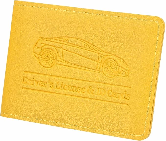 HARFINGTON Car Registration and Insurance Holder PU Leather Vehicle Glove Box by HARFINGTON