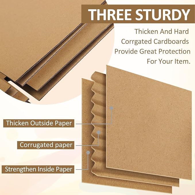 Eupako 6x4x4-Small-Shipping-Boxes-30-Pack-Brown-Corrugated-Box-Mailers - Image 5