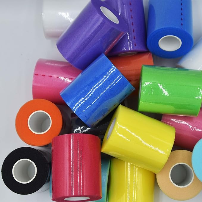 22 Packs Pre Wrap Tape, 11 Colors 2.76 Inch x 11Yards Prewrap Athletic Tape - Image 6