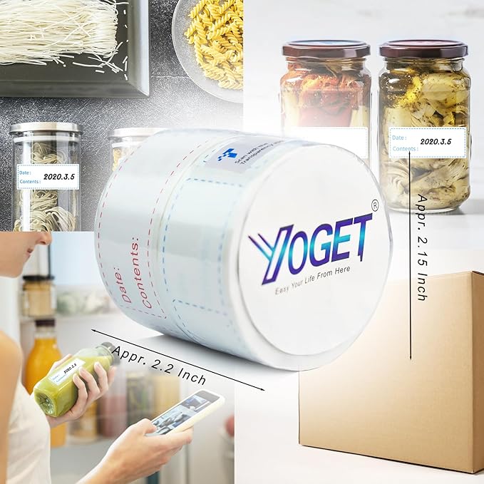 300pcs Removable Freezer Labels, Yoget 1 x 3 Inch Food Storage Stickers - Image 7
