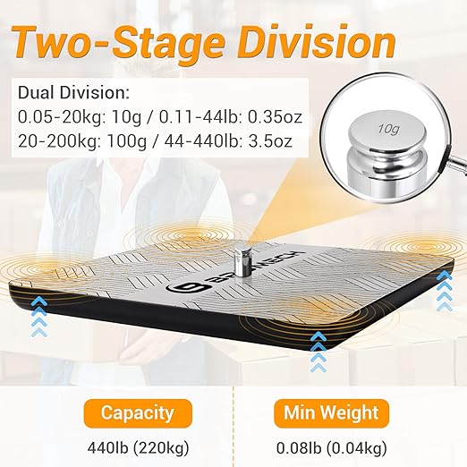 Postal Scales for Shipping Packages 440lb Heavy Duty Digital Mail Scale High - Image 2