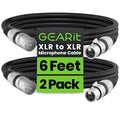 GEARit XLR Male to Female Microphone Cable 3-Pin Balanced Shielded Mixer by GEARit