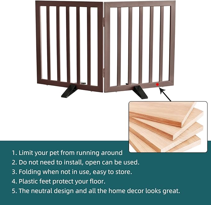 ZJSF Freestanding Indoor Dog Gate - Image 6