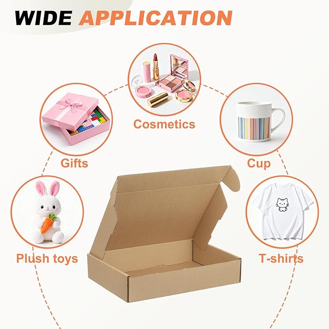 PATIKIL 10 x 7 x 2 Inch Shipping Boxes, 30 Pack Extra Hard Corrugated Cardboard - Image 4