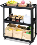 3 Tier Metal Utility Rolling Cart by ToolCart