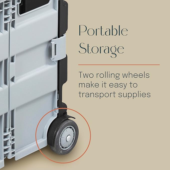 Mobile Utility Cart with Storage Organizer Bag, Rolling Cart - Image 8