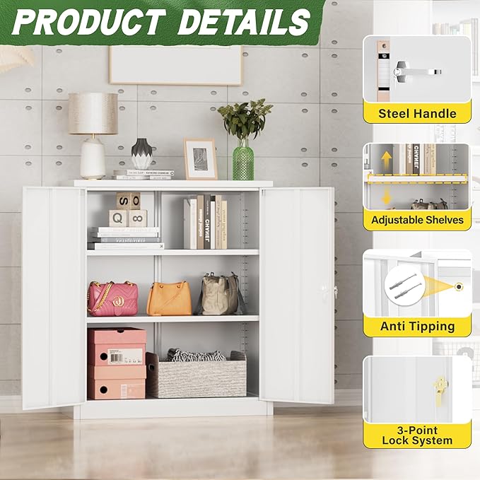 Greenvelly Metal Storage Cabinet - Image 5