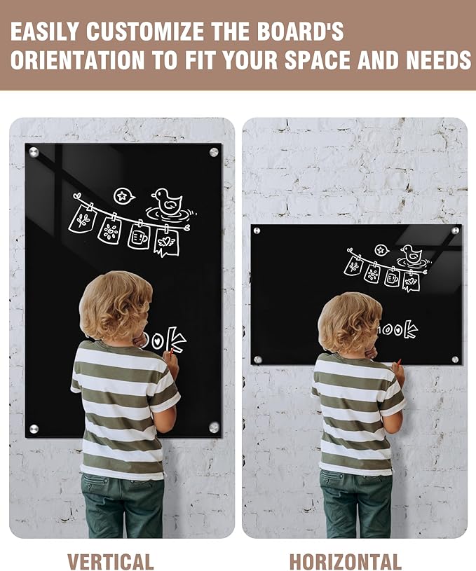 Mifuro Magnetic Glass Whiteboard，36"x24" Wall Mounted Frameless Dry Erase Board - Image 8