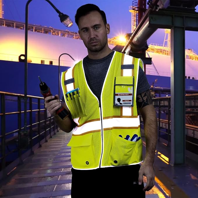 High Visibility Mesh Safety Vest - Image 4