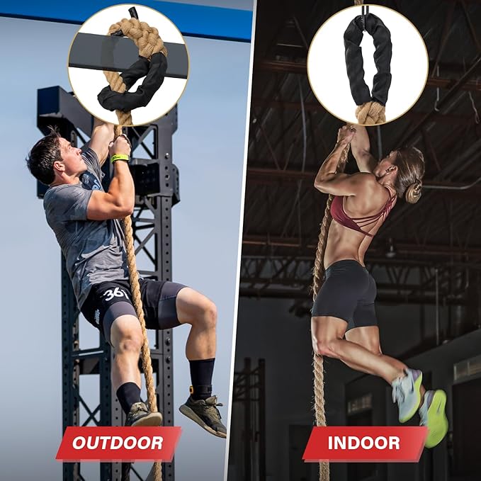 Climbing Rope Gym Workout - 10FT 15FT 20FT 25FT 30FT 35FT Heavy Duty Jute Thick - Image 5