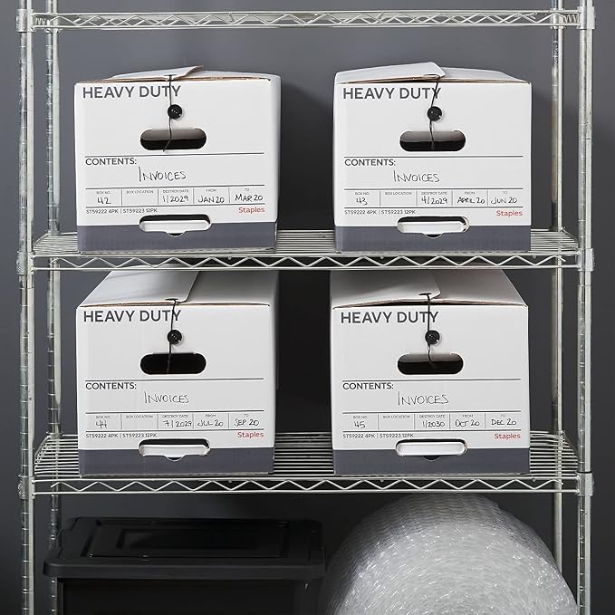 STAPLES Storage & Filing Box, Heavy-Duty - Image 8