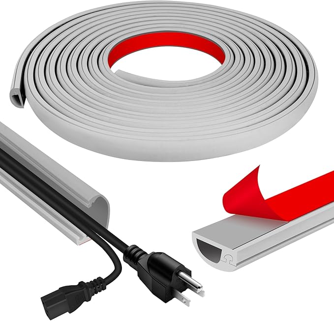 Cord Wall Cover, 236in Self-Adhesive Wire Covers by JAHOMFAI