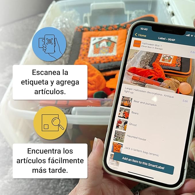 SmartLabels – Etiquetas QR en Español | Paquete de 48 | Etiquetas QR Multicolor - Image 3