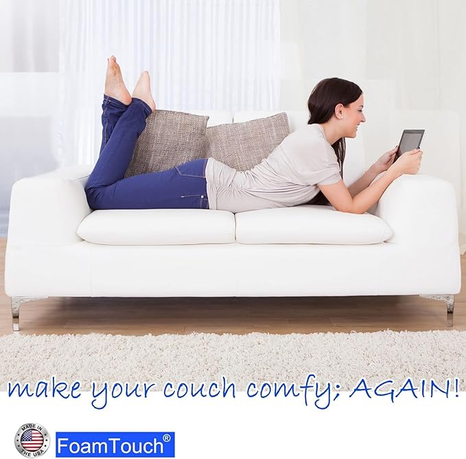 FoamTouch Upholstery Foam Cushion High Density 4'' Height x 30'' Width x 72'' - Image 5