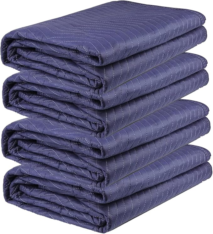 4 Pack Moving Blankets Heavy Duty 80"x72" Quilted Packing Blankets by Unknown