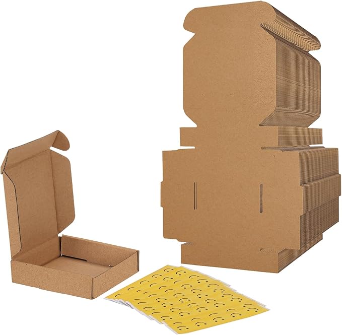 RLAVBL 4x4x1 Small Shipping Boxes Set of 50 by RLAVBL