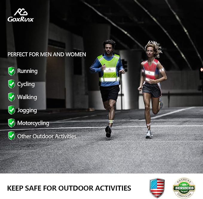 Reflective Vest Running Gear, Lightweight Reflective Safety Vests - Image 3