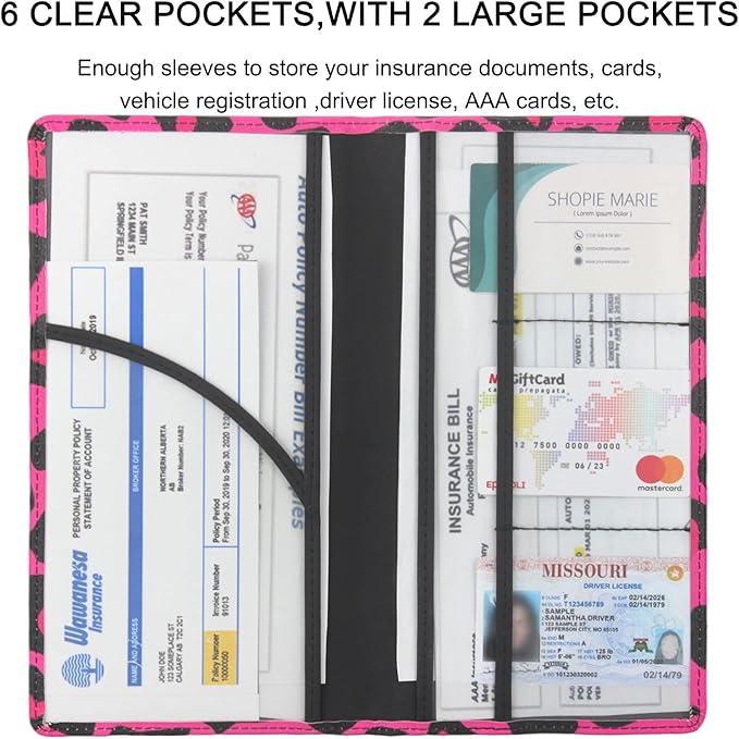 Premium Car Registration & Insurance Card Holder - Image 4