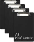 Small Clipboards 6" X 9" Mini Clipboards 4-Pack Portable Clipboards A5 Size by DESSY%26BILI