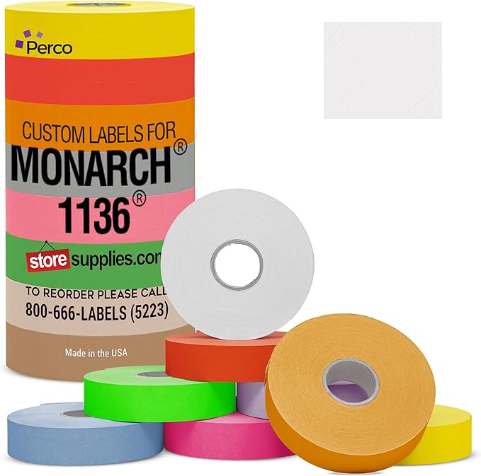 Custom Price and Date Labels for Monarch 1136 Guns by Perco