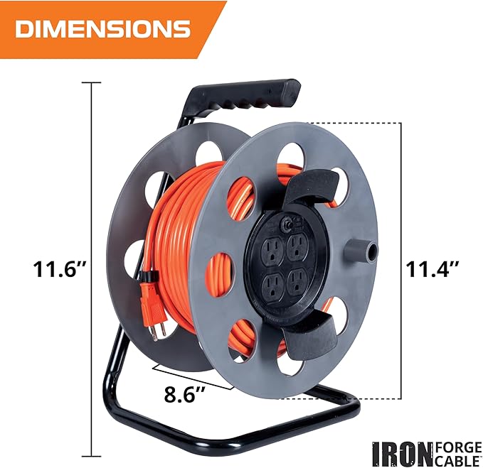IRON FORGE CABLE 75 Ft Extension Cord Reel - Image 2