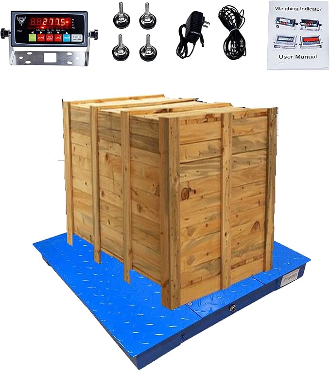 Industrial Floor Scale, 10000LB/1LB, PEC Focus on Industry by PEC