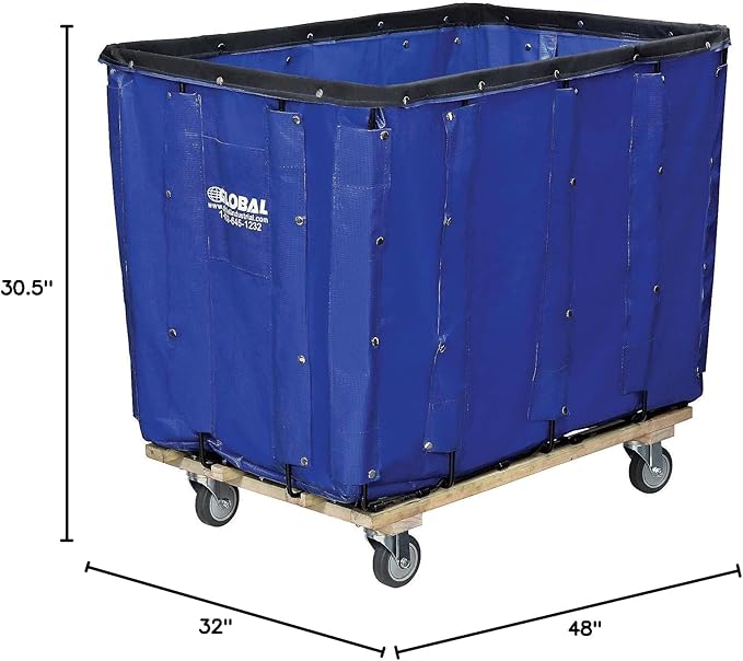 GLOBAL INDUSTRIAL Vinyl Basket Bulk Truck, 20 Bushel - Image 10