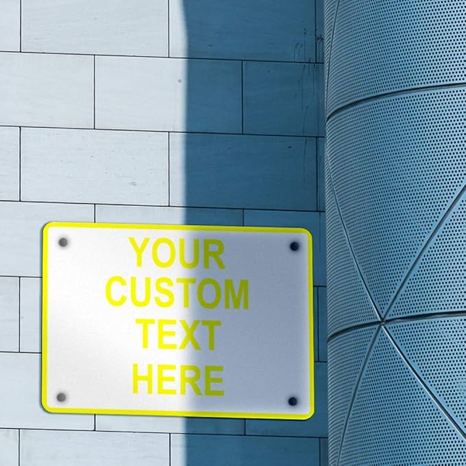 Aluminum Weatherproof Metal Sign Multiple Sizes Custom Personalized Text Here - Image 3