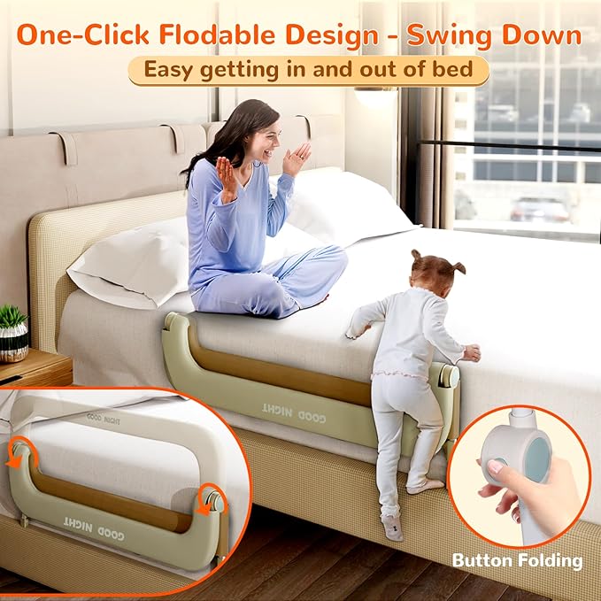 Bed Guard Rail for Toddlers - Image 2