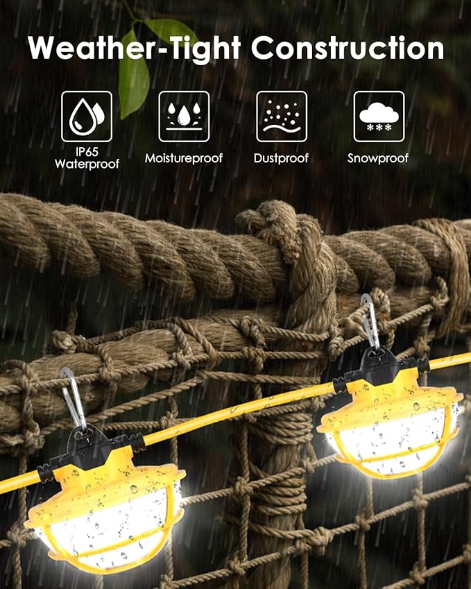 100FT LED Construction String Lights - Image 3