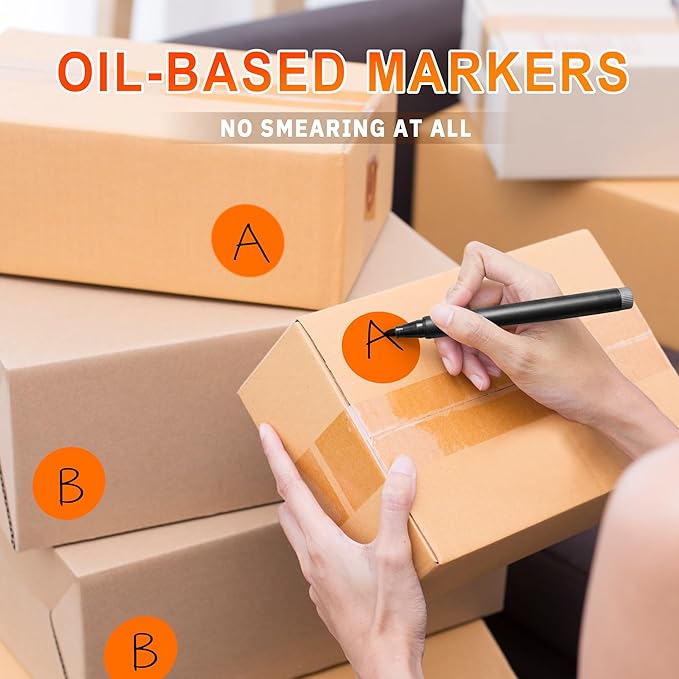 2 - Inch Round Orange Color - Coding Stickers, 4 Rolls, Organizing - Image 4