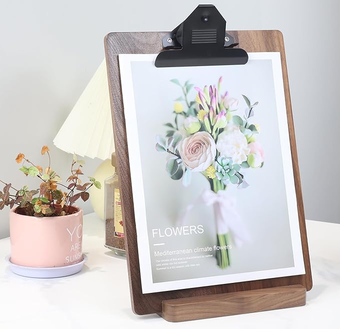 Solid Hardwood Walnut Clipboard - Image 6