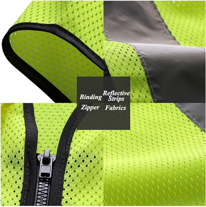 HYCOPROT High Visibility Mesh Safety Reflective Vest - Image 2