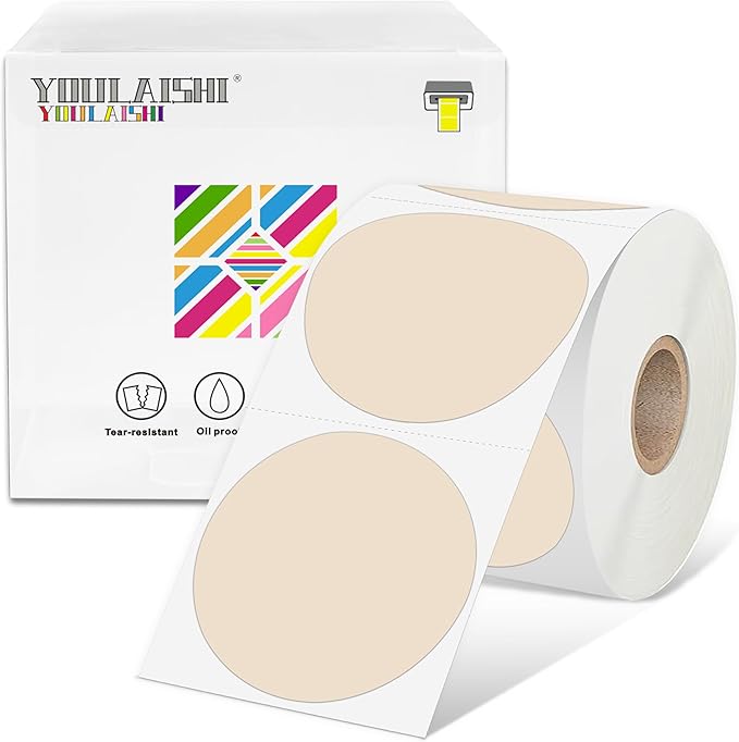 2 inch Dot Stickers Labels Circle Garage Sale Sticker 750Pcs Round Thermal by YOULAISHI