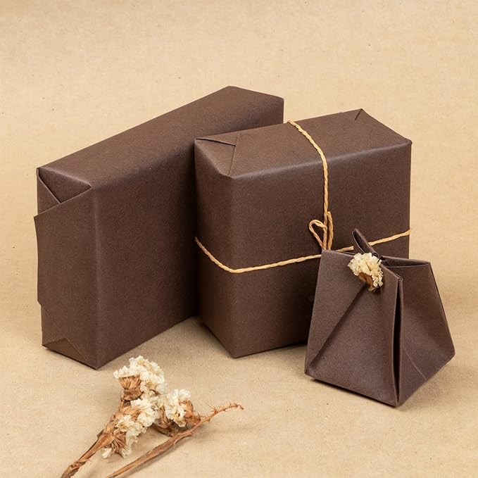 RUSPEPA Chocolate Brown Kraft Paper Roll - Image 4