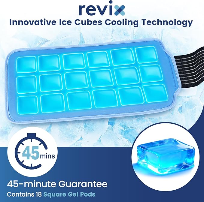 REVIX Ice Pack for Injuries Reusable, 45-Minute Long-Lasting Cold Pack for Knee - Image 4