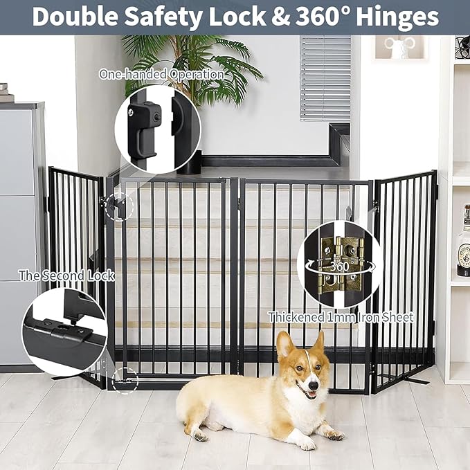 Metal Freestanding Dog Gates - Image 3