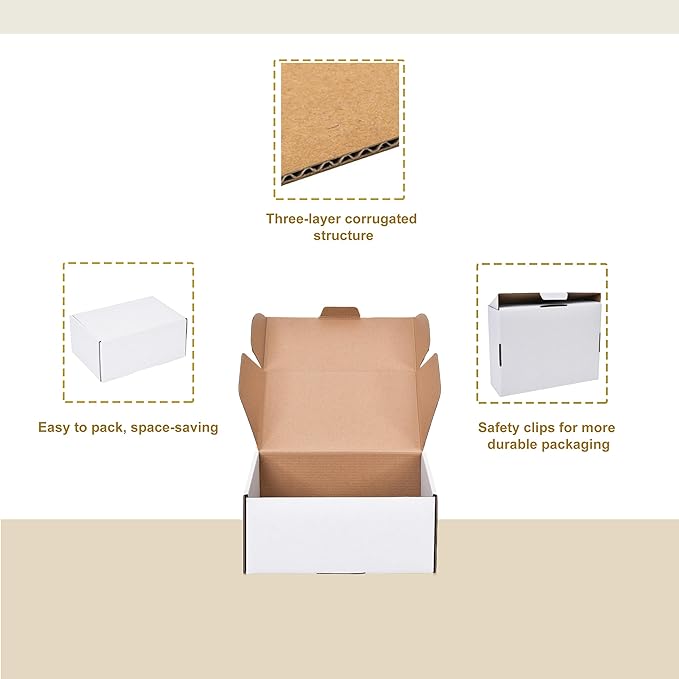 9x6x4 Inches Shipping Boxes Set of 15, Literature Mailer Box Packaging Supplies - Image 4
