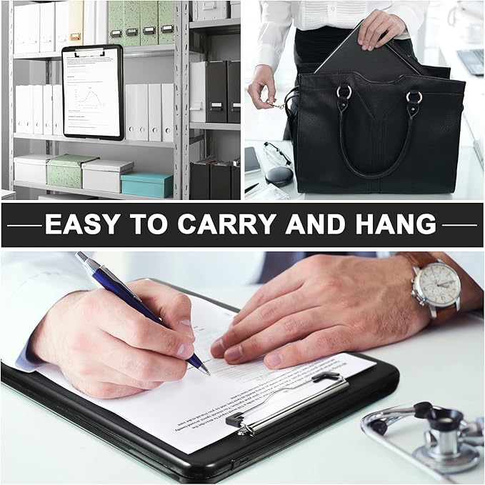 Mimorou 15 Pcs Clipboard with Storage Plastic Nursing Clipboard 9.5 x 13.5 Inch - Image 7