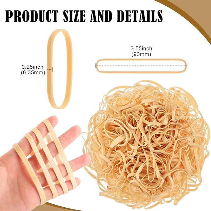 Marspark Rubber Bands Bulk Elastic Rubber Bands 5 lb File Folder Strong Elastic - Image 2