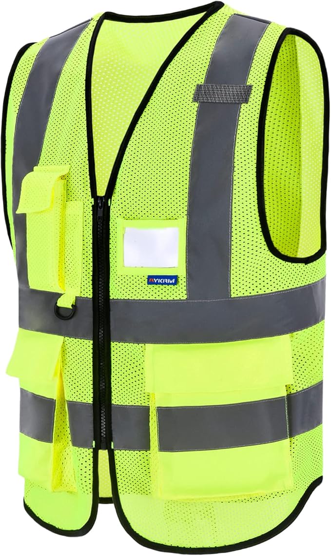 A-SAFETY High Visibility Mesh Safety Reflective Vest - Image 6