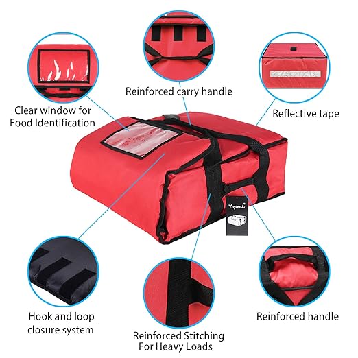 Insulated Pizza Bag Thermal Pizza & Food Delivery Bags Commercial Professional - Image 2