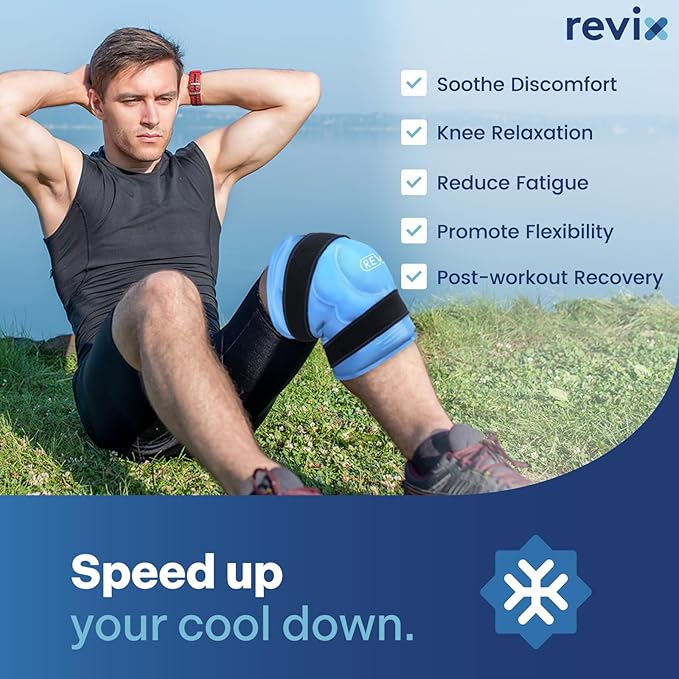 REVIX 20‘’ XXXL Knee Ice Pack Wrap Around Entire Knee, Extra Large Ice Pack - Image 5