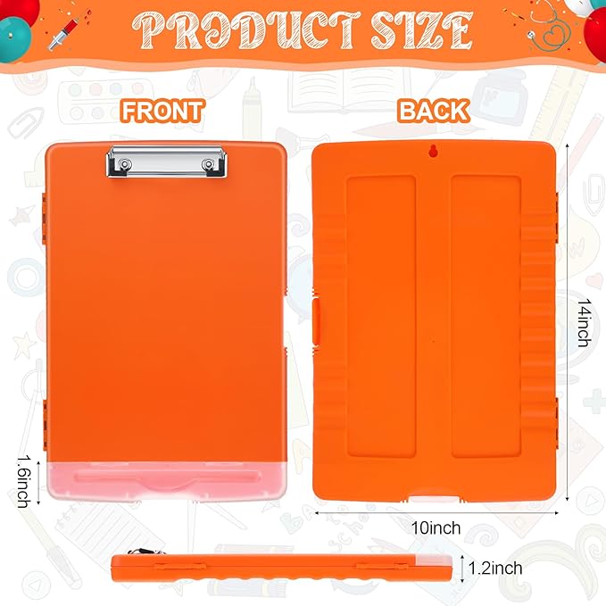 Crtiin 6 Pcs Plastic Clipboard - Image 2
