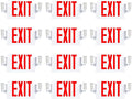 Sunco 12 Pack Exit Signs With Emergency Lights, Two Adjustable LED Lights With by SuncoLighting