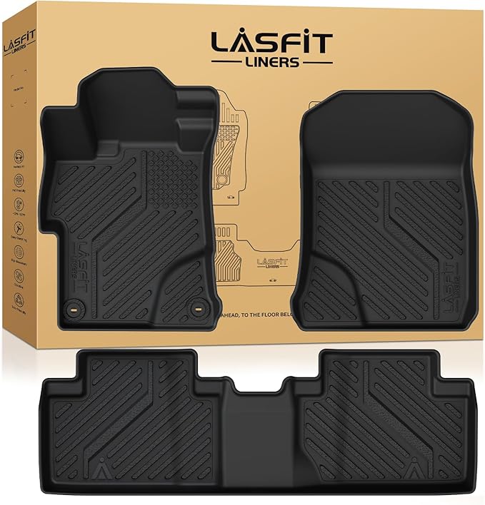 LASFIT Floor Mats for Honda Civic Sedan 2012 2013 2014 2015, All Weather TPE by LASFIT