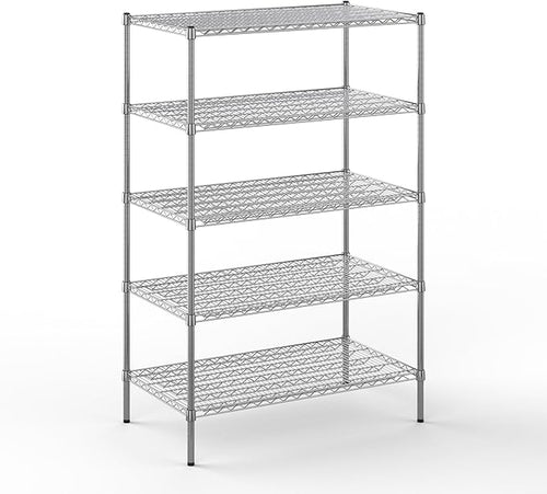 24" Deep x 42" Wide x 64" Height Wire Shelving Kit | 5-Tier | NSF Commercial by Regal+Altair
