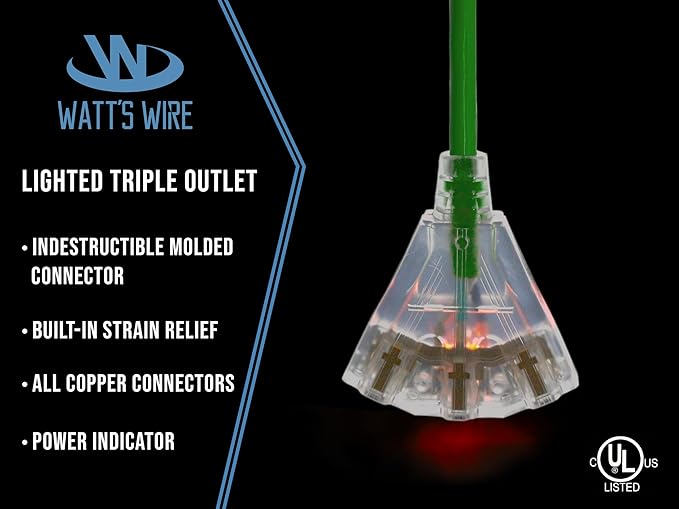 25 ft Outdoor Extension Cord Waterproof - Image 3