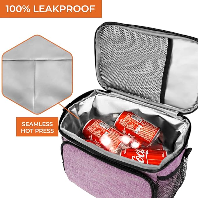 OPUX Insulated Lunch Bag for Men Women, Soft Lunch Box for Office Work School - Image 4